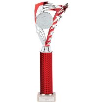 Frenzy Silver & Red Tube Trophy | 340mm | G9