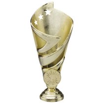 Hurricane Gold Plastic Cup Trophy | Heavy Marble Base | 170mm | E1408A