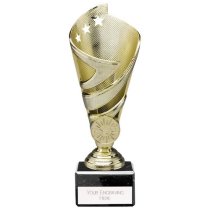 Hurricane Gold Plastic Cup Trophy | Heavy Marble Base | 185mm | S7