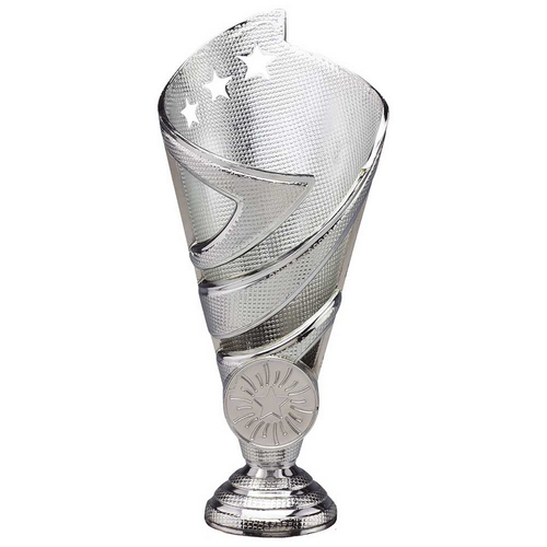 Hurricane Silver Plastic Cup Trophy | Heavy Marble Base | 170mm | E1408A