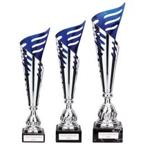 Atlantis Silver & Blue Laser Trophy Cup | 410mm |