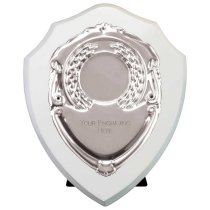 Reward Repllica Shield | Arctic White & Silver | 100mm |