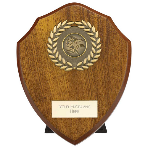 Reward Wreath Shield | Walnut | 150mm |