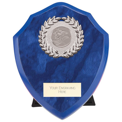 Reward Wreath Shield | Azure Blue | 150mm |