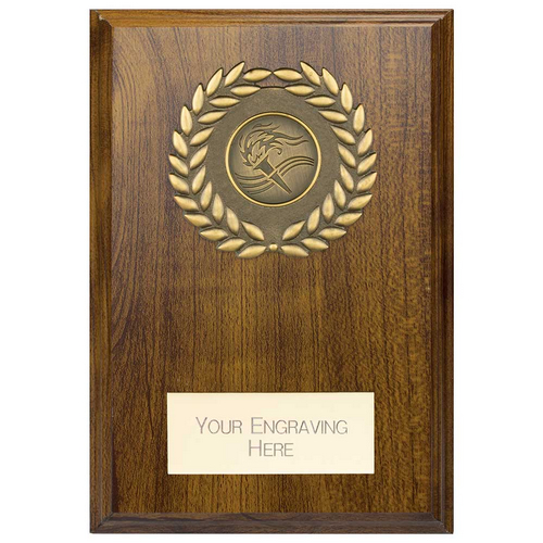 Reward Wreath Plaque | Walnut | 150x110mm |