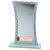 Eternal Engraved Glass Trophy | Blue & Cracked Silver | 165mm | G7 - CR24366A