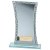 Eternal Engraved Glass Trophy | Blue & Cracked Silver | 205mm | G24 - CR24366C