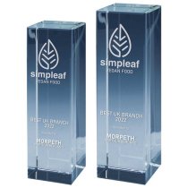 Metropolis Engraved Crystal Trophy | 200mm | G24