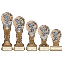 Ikon Goof Balls In The Water Golf Trophy | Antique Silver & Gold | 125mm | G9