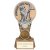 Ikon Goof Balls Nearest The Pin Golf Trophy | Antique Silver & Gold  | 150mm | G24 - PA24404B