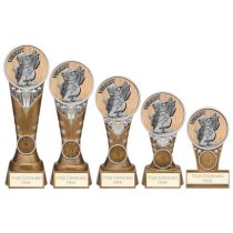 Ikon Goof Balls Turkey Golf Trophy | Antique Silver & Gold | 125mm | G9