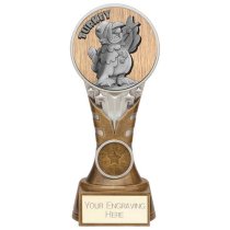 Ikon Goof Balls Turkey Golf Trophy | Antique Silver & Gold | 175mm | G24