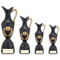 Replica Golf Claret Jug Trophy | Antique Black & Gold | 250mm | G24