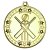 Cricket Tri Star Medal | Gold | 50mm - M79G