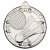 Badminton Tri Star Medal | Silver | 50mm - M94S