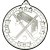 Hockey Tri Star Medal | Silver | 50mm - M90S