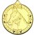 Horse Tri Star Medal | Gold | 50mm - M92G