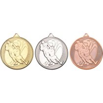 Rugby 'Multi Line' Medal | Bronze | 50mm