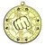 Martial Arts Tri Star Medal | Gold | 50mm - M74G