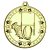 Rugby Tri Star Medal | Gold | 50mm - M77G