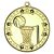 Netball Tri Star Medal | Gold | 50mm - M81G