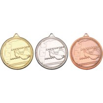 Swimming 'Multi Line' Medal | Bronze | 50mm