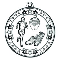 Running Tri Star Medal | Silver | 50mm