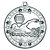 Swimming Tri Star Medal | Silver | 50mm - M72S