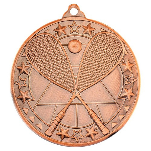 Squash Tri Star Medal | Bronze | 50mm