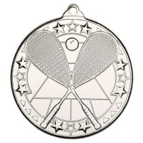 Squash Tri Star Medal | Silver | 50mm