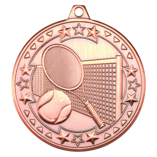 Tennis Tri Star Medal | Bronze | 50mm