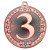 Tri Star 3rd Medal | Bronze | 50mm - M84BZ