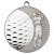 Golf Two Colour Medal | Matt Silver & Silver - 2.75In | 70mm - LMV02S