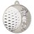 Golf Two Colour Medal | Matt Silver & Silver | 50mm - MV02S