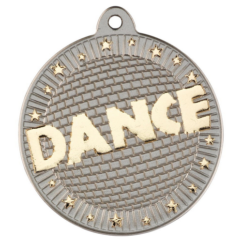 Dance Two Colour Medal | Matt Silver & Gold | 50mm