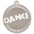 Dance Two Colour Medal | Matt Silver & Silver | 50mm - MV12S