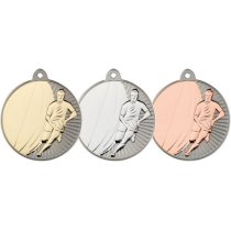 Rugby Two Colour Medal | Matt Silver & Bronze | 50mm