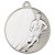 Rugby Two Colour Medal | Matt Silver & Silver | 50mm - MV04S