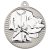 Martial Arts Two Colour Medal | Matt Silver & Silver | 50mm - MV11S