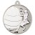 Netball Two Colour Medal | Matt Silver & Silver | 50mm - MV16S