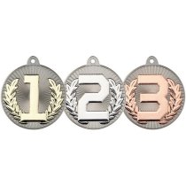 Two Colour Medal | 3Rd Matt Silver & Bronze | 50mm