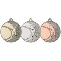 Tennis Two Colour Medal | Matt Silver & Bronze | 50mm