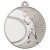 Tennis Two Colour Medal | Matt Silver & Silver | 50mm - MV21S