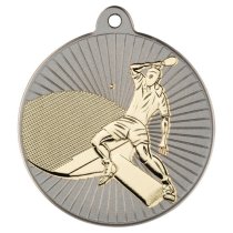 Table Tennis Two Colour Medal | Matt Silver & Gold | 50mm