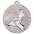 Table Tennis Two Colour Medal | Matt Silver & Silver | 50mm - MV36S