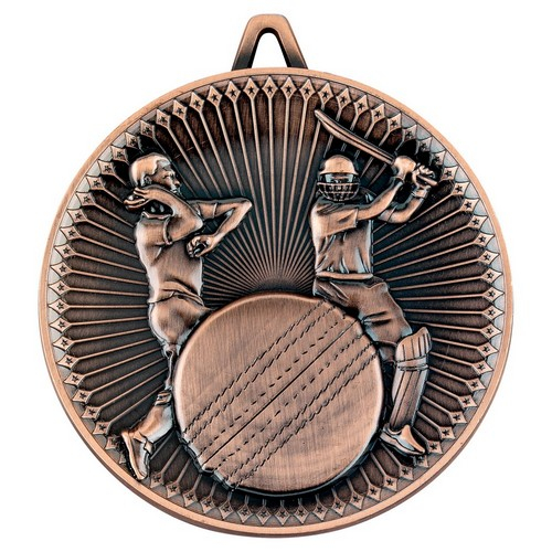 Cricket Deluxe Medal | Bronze | 60mm