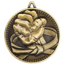Martial Arts Deluxe Medal | Antique Gold | 60mm