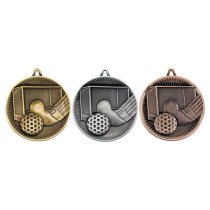 Hockey Deluxe Medal | Antique Gold | 60mm