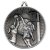 Netball Deluxe Medal | Antique Silver | 60mm - DM08AS