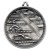 Swimming Deluxe Medal | Antique Silver | 60mm - DM09AS